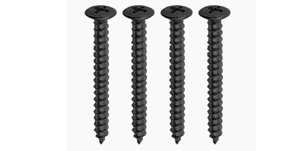 ALLPARTS / GS-0005-B03 Bulk Pack of 50 Black Neckplate Screws