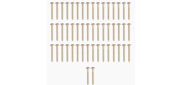 ALLPARTS / GS-0005-B05 Bulk Pack of 50 Steel Neckplate Screws