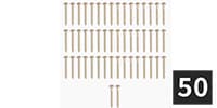 ALLPARTS / GS-0005-B05 Steel Neckplate Screws (50個セット)