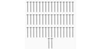 ALLPARTS / GS-0005-B10 Bulk Pack of 50 Chrome Neckplate Screws