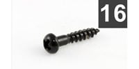 ALLPARTS GS-0006-003 Pack of 16 Long Black Machine Head Screws