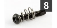 ALLPARTS GS-0007-003 Pack of 8 Black Single Coil Pickup Screws