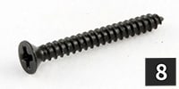 ALLPARTS / Nickel Slot Head Humbucking Screws （8個/パッケージなし）