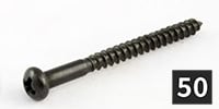 ALLPARTS / GS-0011-B03 Bass Pickup Screws, Black (50個セット)