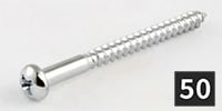 ALLPARTS / GS-0011-B10 Bass Pickup Screws, Chrome (50個セット)