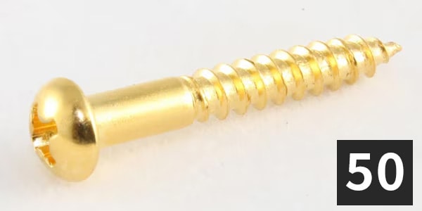 ALLPARTS ( オールパーツ )  / GS-0013-B02 Tremolo Mounting Screws, Gold (50個セット)