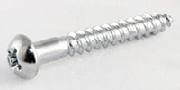 ALLPARTS / GS-0013-B10 Bulk Pack of 50 Chrome Tremolo Mounting Screws