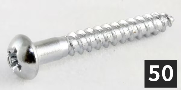 ALLPARTS / GS-0013-B10 Tremolo Mounting Screws, Chrome (50個セット)
