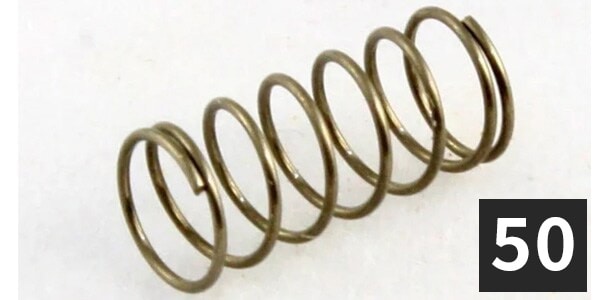 ALLPARTS ( オールパーツ ) GS-0034-B05 Bridge Length Springs (50個