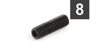 ALLPARTS GS-0048-003 Pack of 8 M3x10 Bass Bridge Height Screws