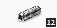 ALLPARTS / Metric Guit Brid Heig Screws, NI （12個/パッケージなし）