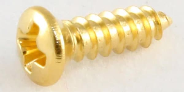 ALLPARTS / GS-0050-B02 B Pack of 100 Gold Gibson Size Pickguard Screws