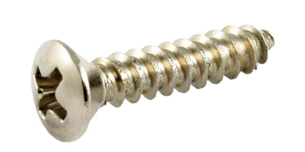 GS-0091-001 Pick guard screws (20) phillips head, Nickel