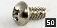 ALLPARTS / GS-0368-B05 Stainless Blade Switch Screws (50個セット)