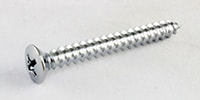 ALLPARTS / GS-3005-B10 Bulk Pack of 50 Chrome Short Neck Plate Screws
