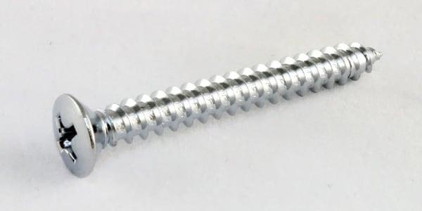 ALLPARTS / GS-3005-B10 Bulk Pack of 50 Chrome Short Neck Plate Screws