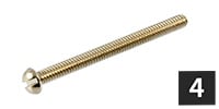 ALLPARTS / Slot Head Humbucking Screws （4個/パッケージなし）
