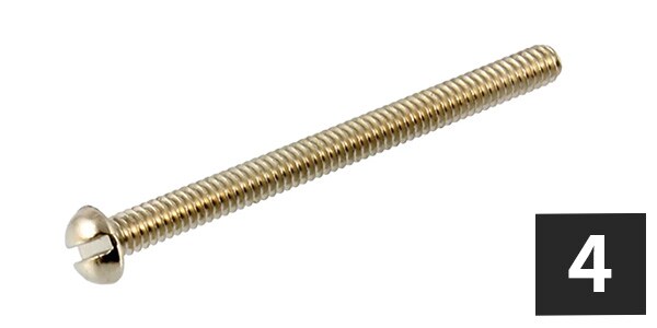 ALLPARTS ( オールパーツ ) Slot Head Humbucking Screws （4個