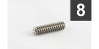 ALLPARTS GS-3377-005 Pack of 8 TL and Bass Bridge Height Screws