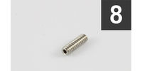 ALLPARTS GS-3384-005 Pack of 8 Steel Bridge Height Screws for TL