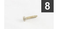  GS-3397-001 Pack of 8 Nickel Short Humbucking Ring Screws