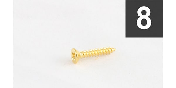 /GS-3397-002 Pack of 8 Gold Short Humbucking Ring Screws