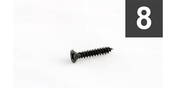 /GS-3397-003 Pack of 8 Black Short Humbucking Ring Screws