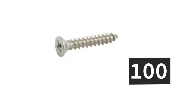 ALLPARTS / GS-3397-B05 Steel Short Humb Ring Screws (100個セット)