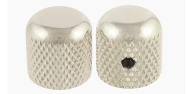 ALLPARTS / MK-0110-B01 Nickel Dome Knobs - 50 Piece Bulk Pack