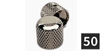 ALLPARTS / MK-0110-B01 Dome Knobs, Nickel (50個セット)