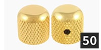 ALLPARTS / MK-0110-B02 Dome Knobs, Gold (50個セット)