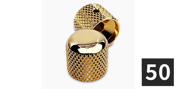 ALLPARTS ( オールパーツ )  / MK-0110-B02 Dome Knobs, Gold (50個セット)