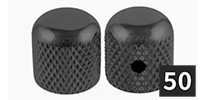 ALLPARTS / MK-0110-B03 Dome Knobs, Black(50個セット)