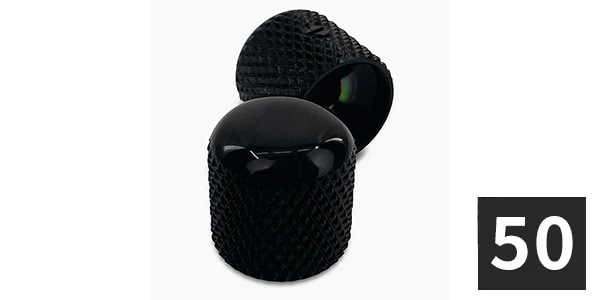 ALLPARTS ( オールパーツ )  / MK-0110-B03 Dome Knobs, Black(50個セット)