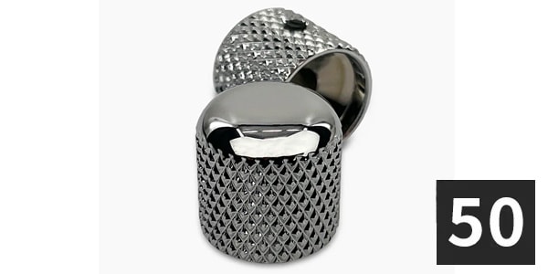 ALLPARTS / MK-0110-B10 Dome Knobs, Chrome(50個セット)