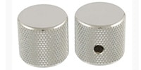 ALLPARTS / MK-0115-B01 Nickel Barrel Knobs - 50 Piece Bulk Pack