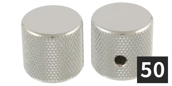 ALLPARTS ( オールパーツ )  / MK-0115-B01 Barrel Knobs, Nickel (50個セット)