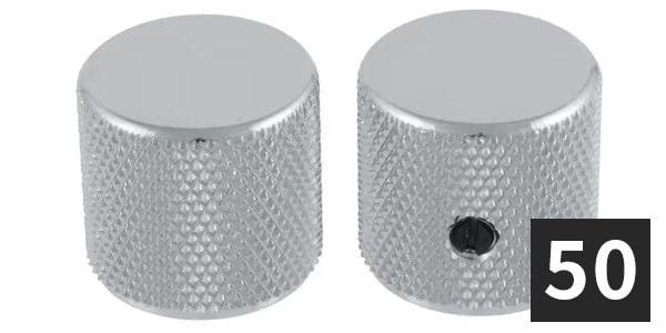 ALLPARTS ( オールパーツ )  / MK-0115-B10 Barrel Knobs, Chrome (50個セット)
