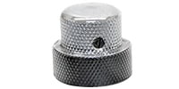 ALLPARTS / MK-3338-000 Black and Chrome Concentric Knob