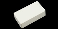  PC-0303-025 Humbucking Pickup Covers No Holes White Plastic