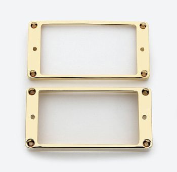 /PC-0438-002 Metal Humbucking Ring Set Curved Gold