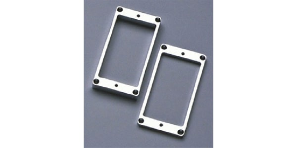 ALLPARTS / PC-0438-010 Metal Humbucking Ring Set Curved Chrome