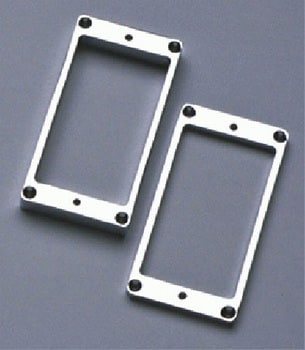 /PC-0438-010 Metal Humbucking Ring Set Curved Chrome