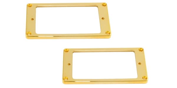 ALLPARTS / PC-0741-002 Gold Flat Profile Humbucking Pickup Ring Set