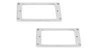 ALLPARTS PC-0741-010 Chrome Flat Profile Humbucking Pickup Ring Set