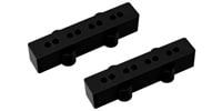 ALLPARTS PC-0953-023 PC-0953 Pickup Cover Set for Jazz Bass Black