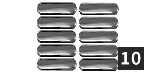ALLPARTS / PC-0954-B10 Pickup cover for Telecaster, Chrome (10個セット)