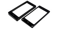 ALLPARTS PC-6733-023 Black Curved Humbucking Pickup Ring Set for EP