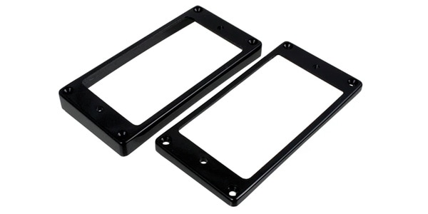 ALLPARTS / PC-6733-023 Black Curved Humbucking Pickup Ring Set for EP