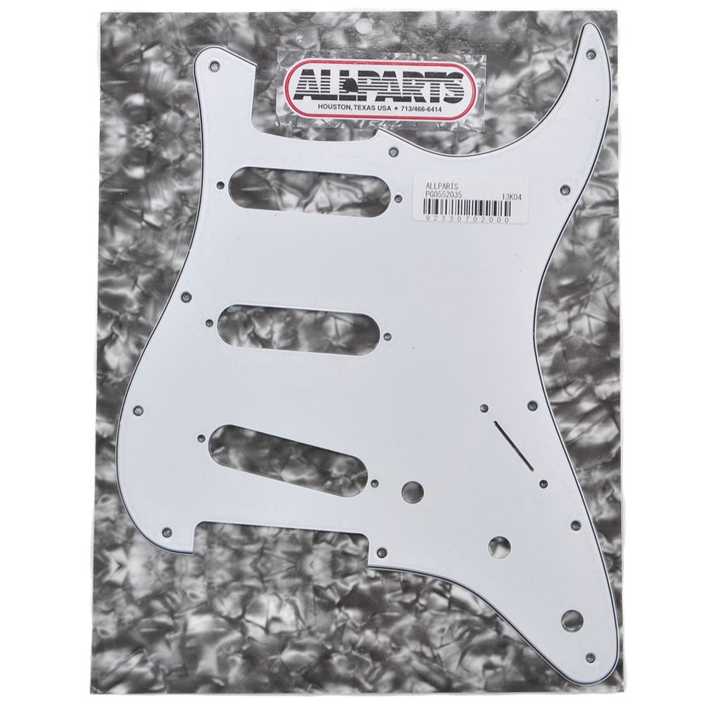 /PG-0552-035 White Pickguard for Stratocaster